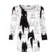 thumbnail image 5 of Karight Women Tops Loose Fit Three Quarter Sleeve V Neck Shirts Y2K Cute Bunny Blouses Dressy Spring Aesthetic Clothes, 5 of 5