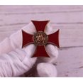 thumbnail image 3 of Broche con insignia de Cruz de los Caballeros Templarios, accesorio de ropa con diseño creativo de dibujos animados (metal, sin gemas)., 3 of 5