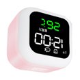 thumbnail image 1 of Réveil LED, Horloge Rechargeable USB avec Design Miroir Lampe de Nuit Réglable Horloge Numérique avec Pile pour Étudiants, 1 of 7