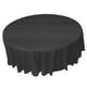 thumbnail image 3 of Manteles desechables redondos de 84 pulgadas para fiestas, color negro, 3 of 7