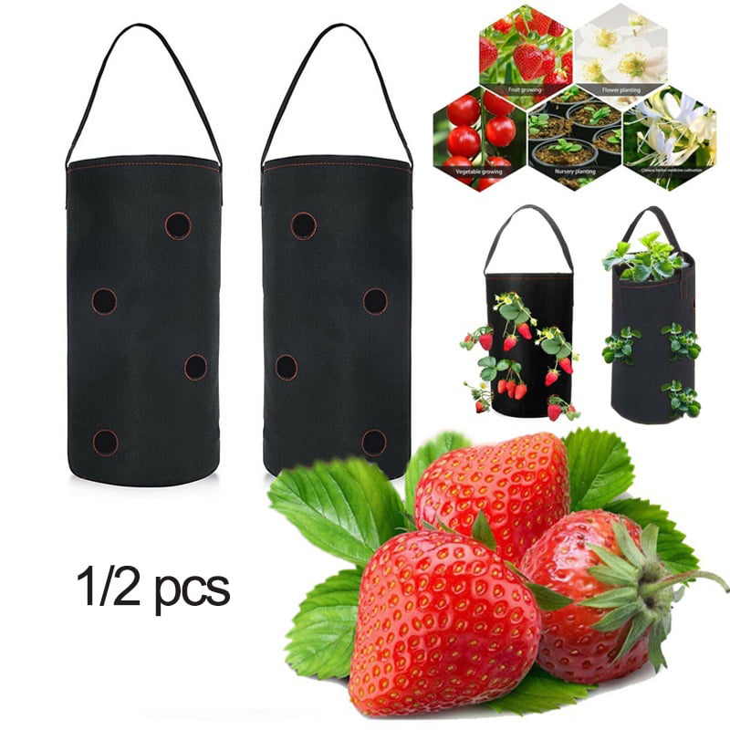 Details about   Hanging Garden Planter Bed Planting Grow Bag Strawberry Plants Pots 