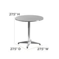 thumbnail image 6 of Emma + Oliver 27.5" Round Aluminum Indoor-Outdoor Table, 6 of 9
