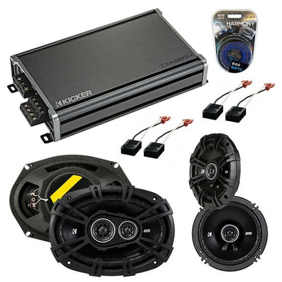 Fits Chevy Astro Van 1991-1995 Speaker Upgrade Kicker DSC693 DSC65 & CX300.4 Amp - Factory Certified Refurbished