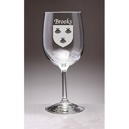 

Brooks Irish Coat of Arms Wine Glasses - Set of 4 (Sand Etched)