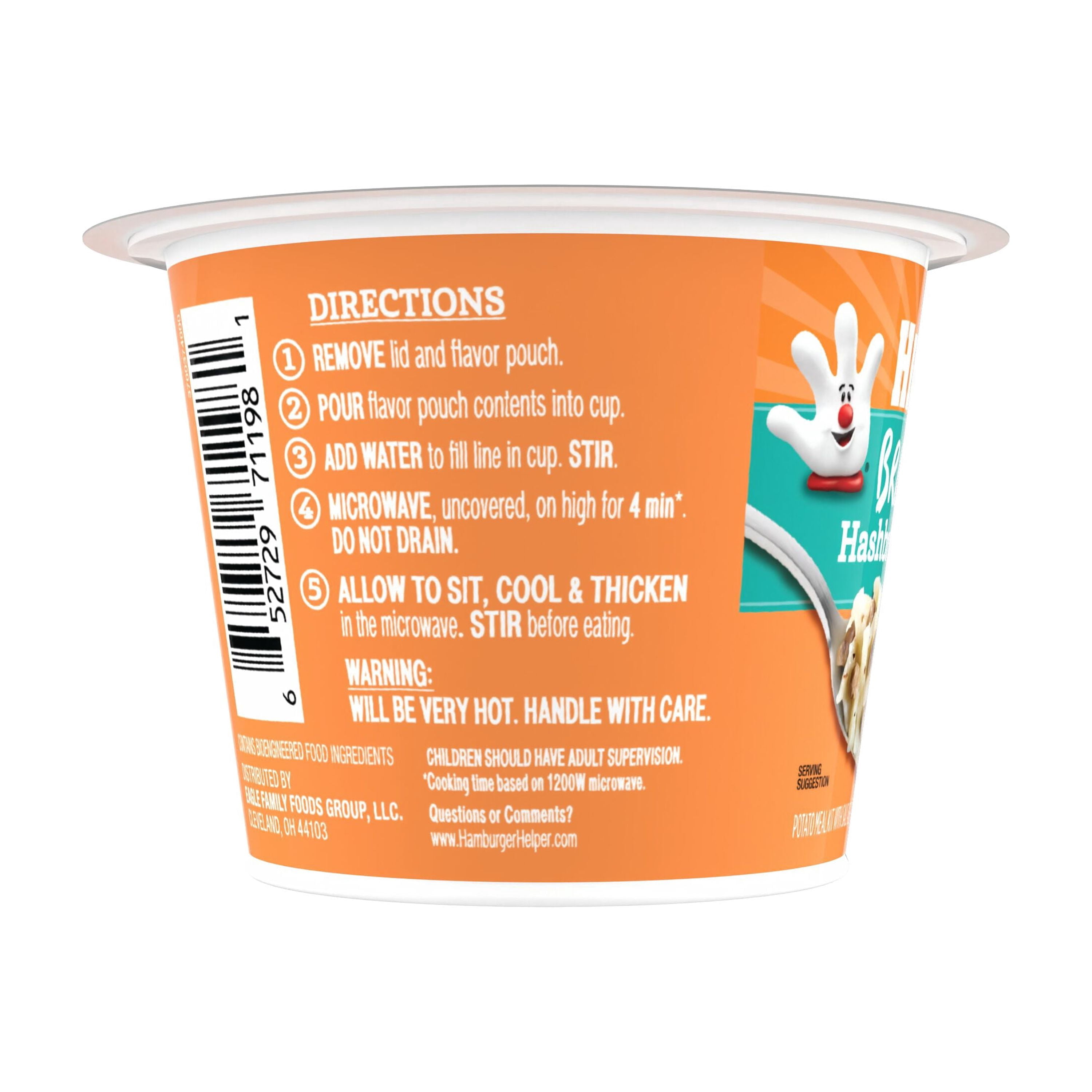 (6 pack) Helper Breakfast Hashbrowns & Gravy, 2.3 Oz Microwave Cup