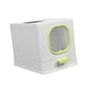 thumbnail image 3 of Caja de arena para gatos de alta capacidad, inodoro cerrado con, , orinal con Verde Zulema Bandeja de arena para gatos, 3 of 8