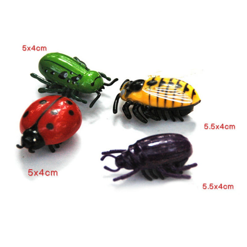 Electric Cat Toy Ladybird Beetle Electronic Battery Powered Cute Cat Moving Toys 