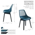 thumbnail image 6 of Porthos Home Moe Dining Chairs, Sturdy Plastic Shell And Legs (Set of 2), 6 of 6