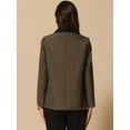 thumbnail image 4 of DARING DIVA Women's Casual Open Front Blazer Suit Jacket with Pockets S Coffee, 4 of 6