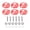 Dark Red Stone, variant on BIMZUC 6 PCS Tuning Pegs Machine Heads Acrylic Oval Buttons for Guitar, Dark Red Stone Replacement Parts
