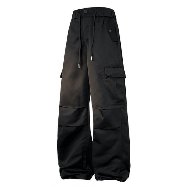 Pantalones largos para hombre, informales, diarios, para exteriores, sueltos, para trabajo, transpirables, de poliéster