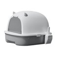 thumbnail image 4 of Hooded Cat , Pet , Removable with Door, Durable Pet Accessories Large Fully Enclosed Cat Toilet Pet Litter Tray Sandbox Grey, 4 of 8