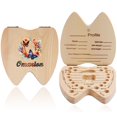 thumbnail image 1 of Customized Name Wooden Deciduous Tooth Box With Bottle Tweezer Milk Teeth Keepsake Organizer Lanugo Umbilical Cord Holder Case, 1 of 7