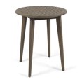 thumbnail image 1 of Christopher Knight Home 304995 Fitch Table Bistro en Bois d'Acacia Ronde d'Extérieur, Finition Grise, 1 of 1