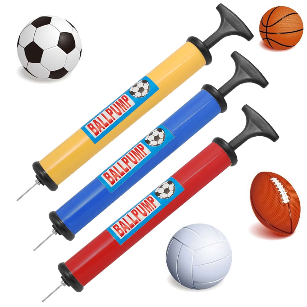 For Soccer Football Basketball Inflator Hand Pump Air Needle Ball Adapter Set UK 