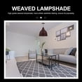 thumbnail image 3 of GOOHOCHY Rattan Woven Lampshade Ceiling Light Cover Vintage Design for Dining Room Kitchen Bedroom, 3 of 8