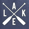 thumbnail image 4 of Wild Bobby, Lake Cross Paddles, Unisex Crewneck Graphic Sweatshirt, Vintage Heather Navy, Medium, 4 of 4