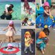 thumbnail image 4 of Sombreros de cubo de secado rápido para niños de 3 meses a 5 años, gorro de ala ancha para playa, protección UV, gorras de sol esenciales para exteriores, 4 of 4