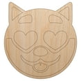 thumbnail image 1 of Husky Dog Face Love Heart Eyes Wood Shape Unfinished Piece Cutout Craft DIY Projects - 4.70 Inch Size - 1/4 Inch Thick, 1 of 7
