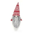 thumbnail image 2 of Kearding Cubierta de botella de vino de Navidad sin rostro manga de hombre viejo sombrero Universal ropa Gnomos Toppers hogar comedor Kits de decoración para fiestas Raya roja, 2 of 6