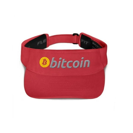 Bitcoin Logo Visor Cap, Cryptocurrency Merch Golf Hat, Crypto Miner Gift, Unisex,