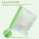 thumbnail image 3 of Bolsas de almacenamiento de alimentos reutilizables, paquete de 12 bolsas de congelador reutilizables sin Bpa, bolsa de almacenamiento a prueba de fugas para alimentos (2 bolsas de galón reutiliz, 3 of 5