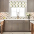 thumbnail image 4 of Summer Fruit Window Valance for Kitchen, Watercolor Yellow Lemon Rustic Flowers Farmhouse Rod Pocket Short Curtain for Small Windows, Light Filtering Decorative Valance, 56 x 16 Inch, 1 Panel, 4 of 9