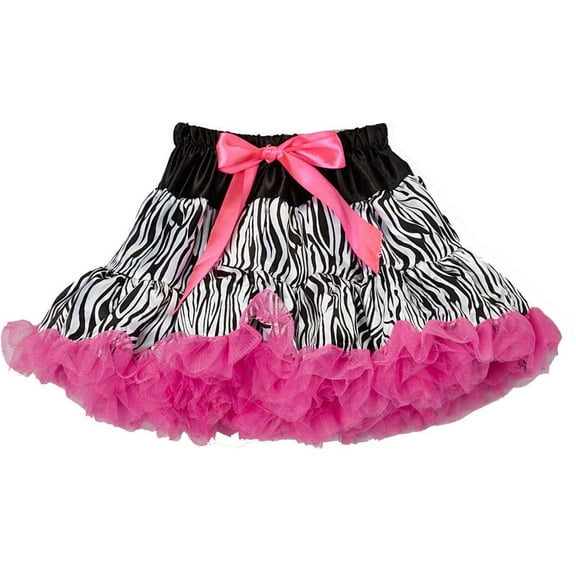 Wenchoice Black & Pink Zebra Tutu Girl's S(1T-2T)