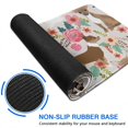thumbnail image 6 of Long Mouse Pads for Desk,Chihuahua and Flower Florals Desk Mats on Top Of Desks, Desk Mouse Pad Extra Large with 3mm Non-Slip Base and Stitched Edge for Gaming,Office,Work,Home 31.5"x11.8", 6 of 6