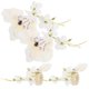 thumbnail image 5 of Table Decors 4Pcs White Silk Flower Delicate Serviette Buckle with and Elegant Style, 5 of 5