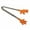 Orange, variant on Handy Housewares 5" Long Stainless Steel Mini Tongs with Silicone Hand Shaped Tips - Orange