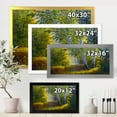 thumbnail image 4 of Designart 'Sunrise Glow Through The Birches II' Lake House Framed Art Print, 4 of 4
