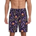 thumbnail image 3 of Lsque Lavender Flowers Mens Sleep Pajama Shorts,Short Pajama Pants, Cotton Ultra-Soft Knit-X-Large, 3 of 9