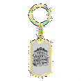 thumbnail image 4 of My Grace Is Sufficient Stainless Steel or 18k Gold Premium Swivel Dog Tag Keychain, 4 of 9