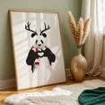 thumbnail image 6 of Xmas Panda - Illustration Animal Humor Winter Wildlife Christmas Surrealism Unframed Wall Art Print 8 x 12 inches, 6 of 60