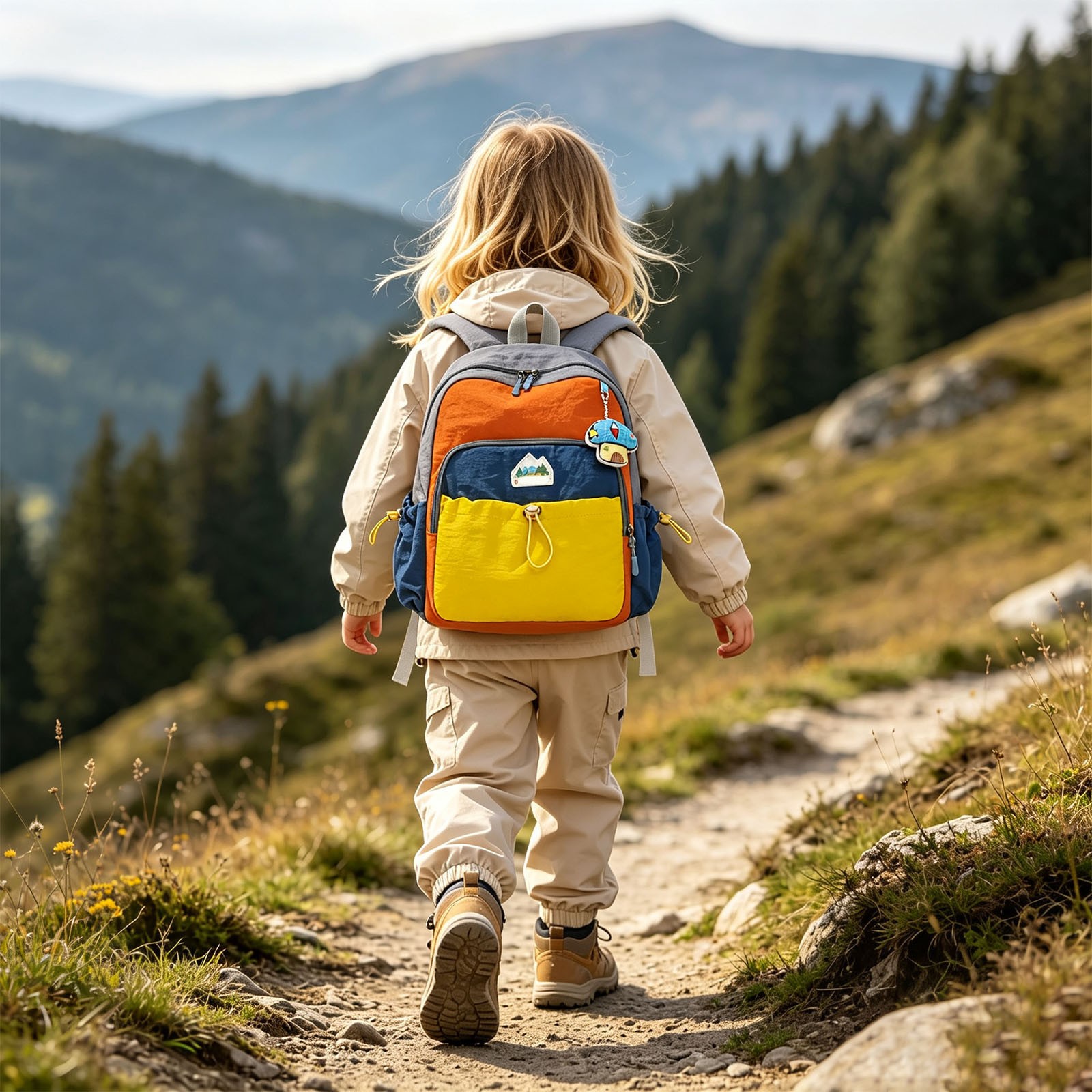 Mochila para niños, regreso a clases, color patchwork, preescolar, niños pequeños, liviana, deportiva, para ir al trabajo, uso diario, casual, viajes al aire libre 5