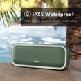 thumbnail image 4 of DOSS Bluetooth Speaker, SoundBox Pro+ Wireless Bluetooth Speaker with 24W Impressive Sound, Booming Bass, IPX6 Waterproof, 15Hrs Playtime, Wireless Stereo Pairing, Mixed Colors Lights, 66 FT- Green, 4 of 7