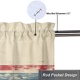 thumbnail image 5 of Nautical Anchor Valance Curtain for Kitchen Vintage Navy Blue Red Geometric Stripe Window Valance for Living Room Bedroom, Kitchen Valance Rod Pocket Window Decor Curtain 54 by 18 in, 1 Panel, 5 of 6