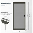 K.D. Standard Aluminum Sliding Patio Screen Door Kit (Brown 36''x80