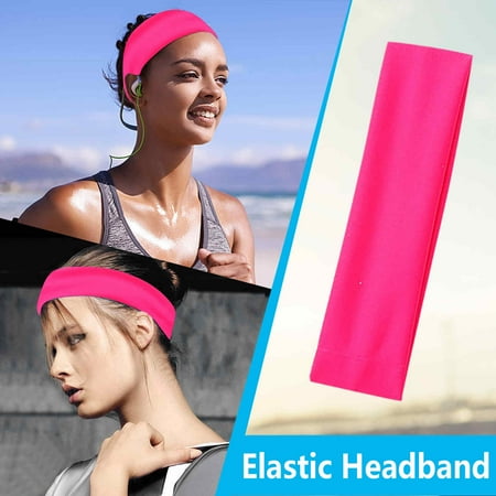 

12 Colors Women s Yoga Cotton Elastic Headband Sports Headband