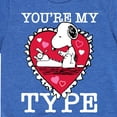 thumbnail image 3 of Peanuts - You're My Type - Toddler And Youth Short Sleeve Graphic T-Shirt, 3 of 6