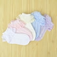 thumbnail image 4 of DIYMAG 10 Pairs Ruffle Socks for Toddler Girls,  Macaron Colors Double Lace Socks for Skirts Match(M), 4 of 6