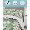 thumbnail image 4 of Quilts Queen Size, Sage Green Spring Floral Soft Comforter Bedding Set for Bed, Summer Botanical Farmhouse Lightweight Quilted Bedspread with Pillow Cover(2 Pieces) for All Season, 90x96 Inch, 4 of 6