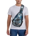thumbnail image 6 of Lsque Forest Meditating Goat Pattern Cross Chest Bag Diagonally – Premium Durable Front Chest Sling with Adjustable Padded Strap, High-Capacity Storage, 6 of 8