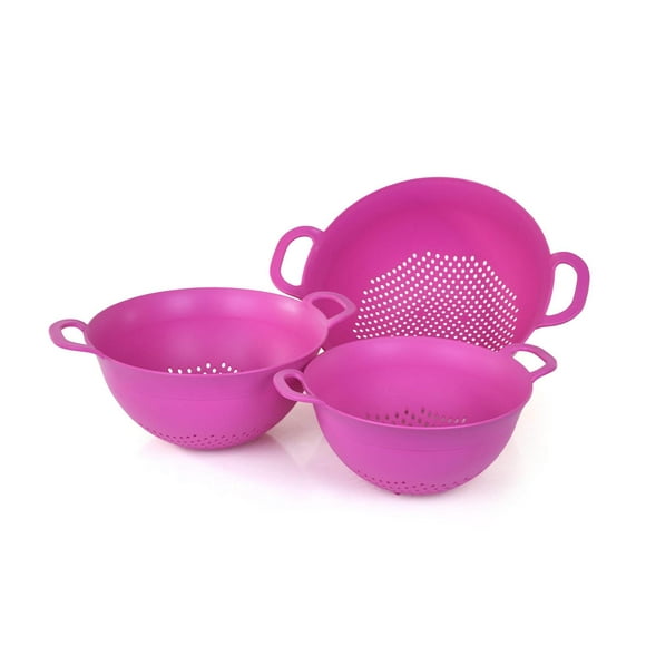 Colador Mintra Home Púrpura Set de 3 Tamaños Surtidos