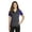 Iron Grey/ Purple, variant on Sport-Tek Ladies Colorblock Micropique Sport Wick Polo-2XL (Iron Grey/ Purple)