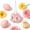 Pink A-PK Home Decor, variant on karymi Fuzzy Bunny Tail Pom Pom Hanging Easter Ornaments, Soft Fabric Decorations for Tree Wreath Garland, Colorful Spring Party Decor House Decor Gift Ideas