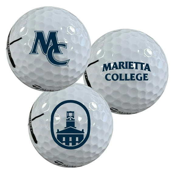 Marietta College Pioneers Logo Edition Taylormade Distance Golf Balls 12-Pack (Dozen)