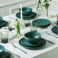 thumbnail image 2 of Stone Lain Rio 32-Piece Dinnerware Set Stoneware, Includes Glassware, Service for 8, Green, 2 of 6