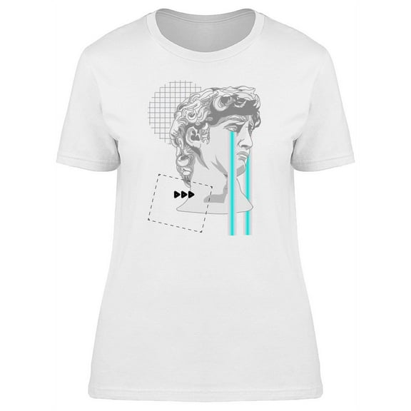 Crying Male Sculpture T-Shirt Women -Image by Shutterstock, Female XX-Large